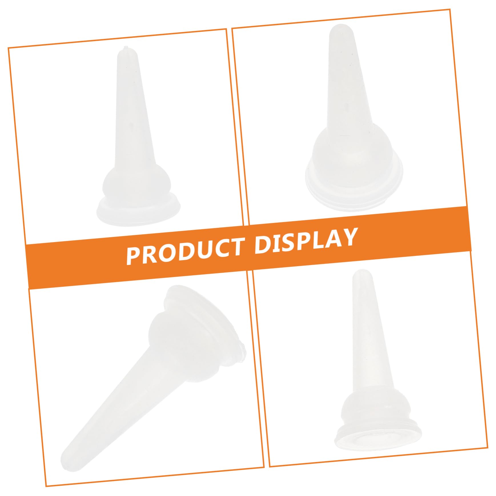 Toddmomy 40pcs Pet Milk Bottle Pacifiers Replacement Nipples for Rabbits Chinchillas Silicone Feeding Nipples Safe and Sturdy Pet Supplies