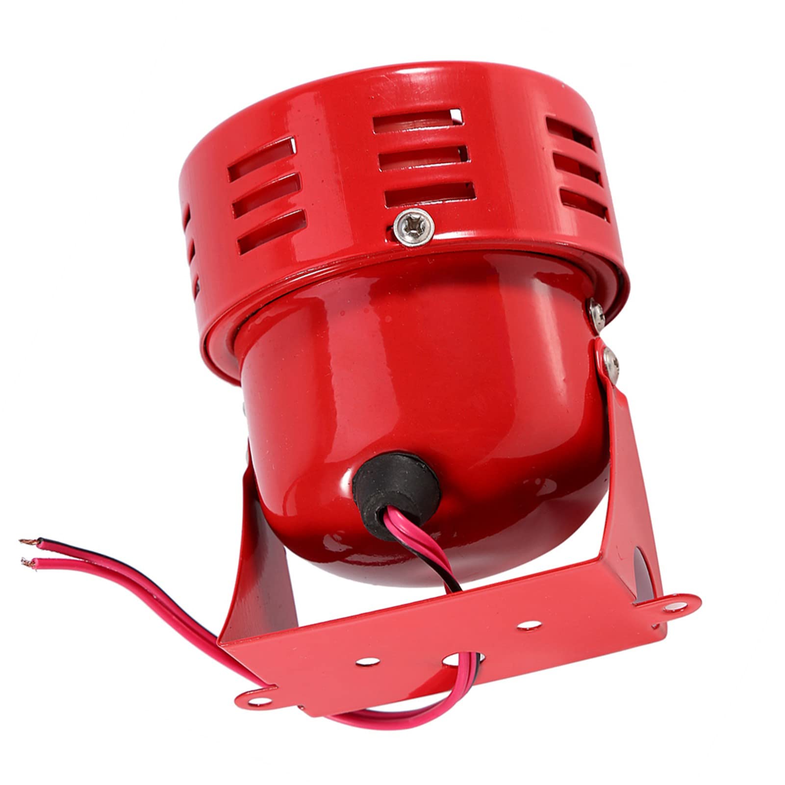 High Volume 12 V Compact Electric Car Siren Motor Alarm, Loud Red Air Siren Alarm for Security and Rescue