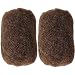 ViVid Hair Tight Afro Kinky Human Hair bulk for dreadlocks or Twist Braids,2 pieces per Bundles,1 oz each one Medium Ash Brown #8 8"