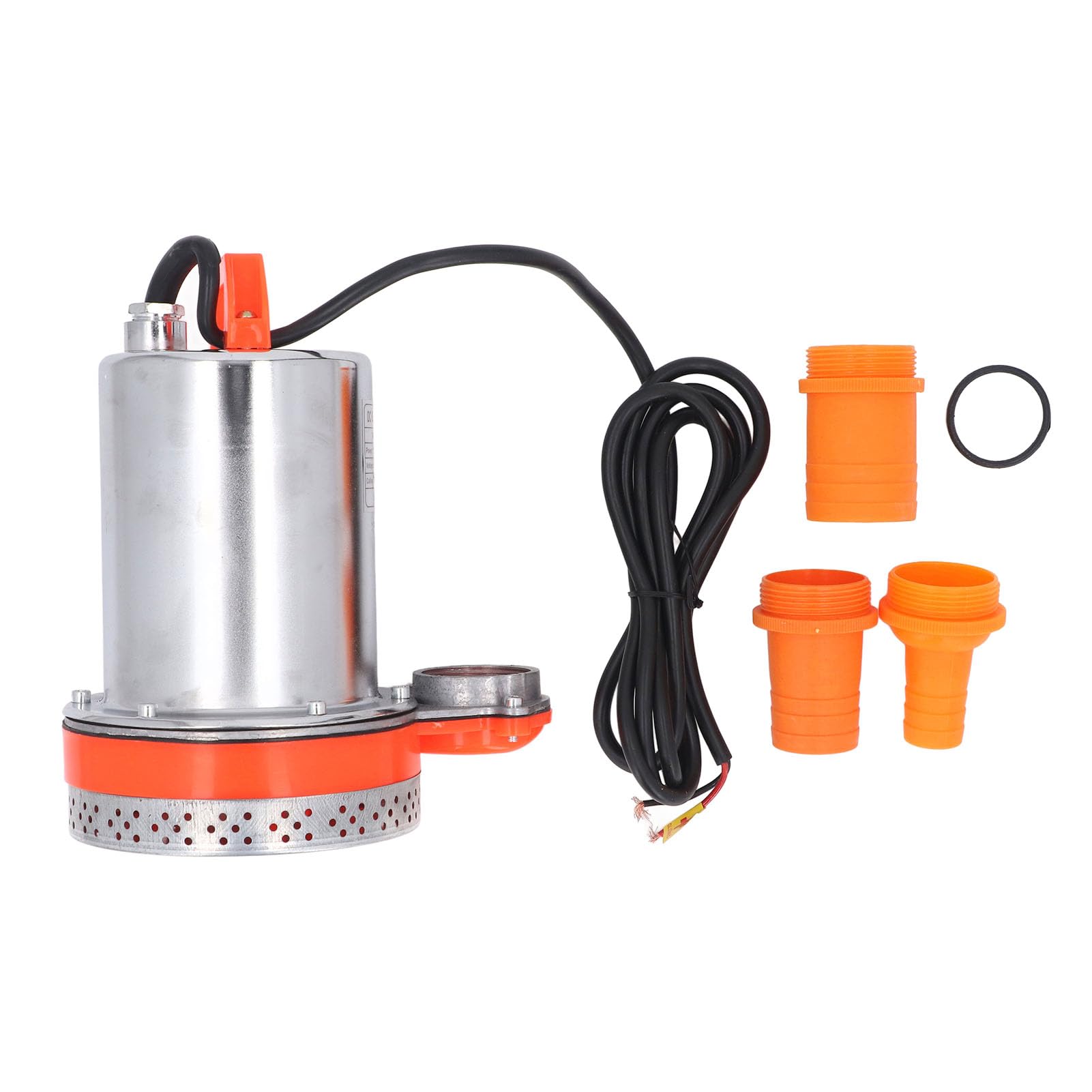 Generic Bomba Sumergible DC12V, Bomba de Agua de Alta Elevación de 220W para Estanque, Piscina, Acuicultura, Salida de Acero Inoxidable de 1 Pulgada