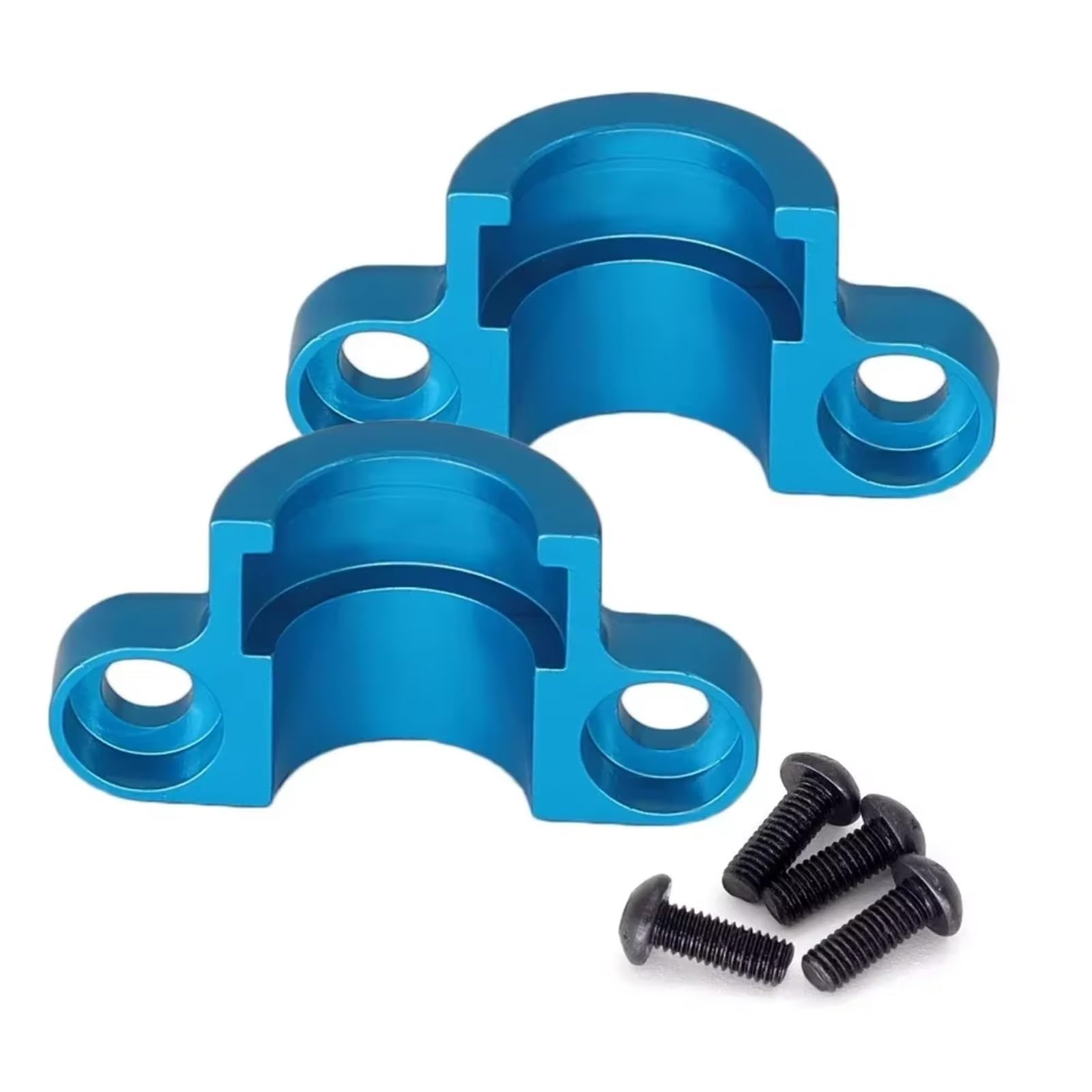 Support fixe dogbone central bleu en métal pour stabiliser la transmission Tamiya TT02 RC