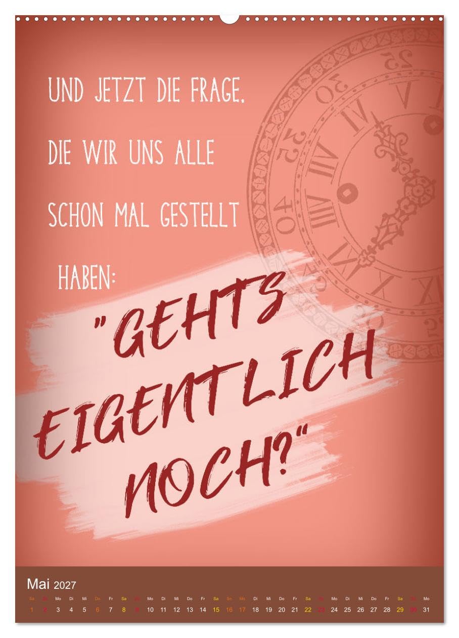 CALVENDO - Büro und so... (Wandkalender 2027 DIN A2 hoch), Monatskalender: Humorige Spüche und Stoßseufzer am Arbeitsplatz.