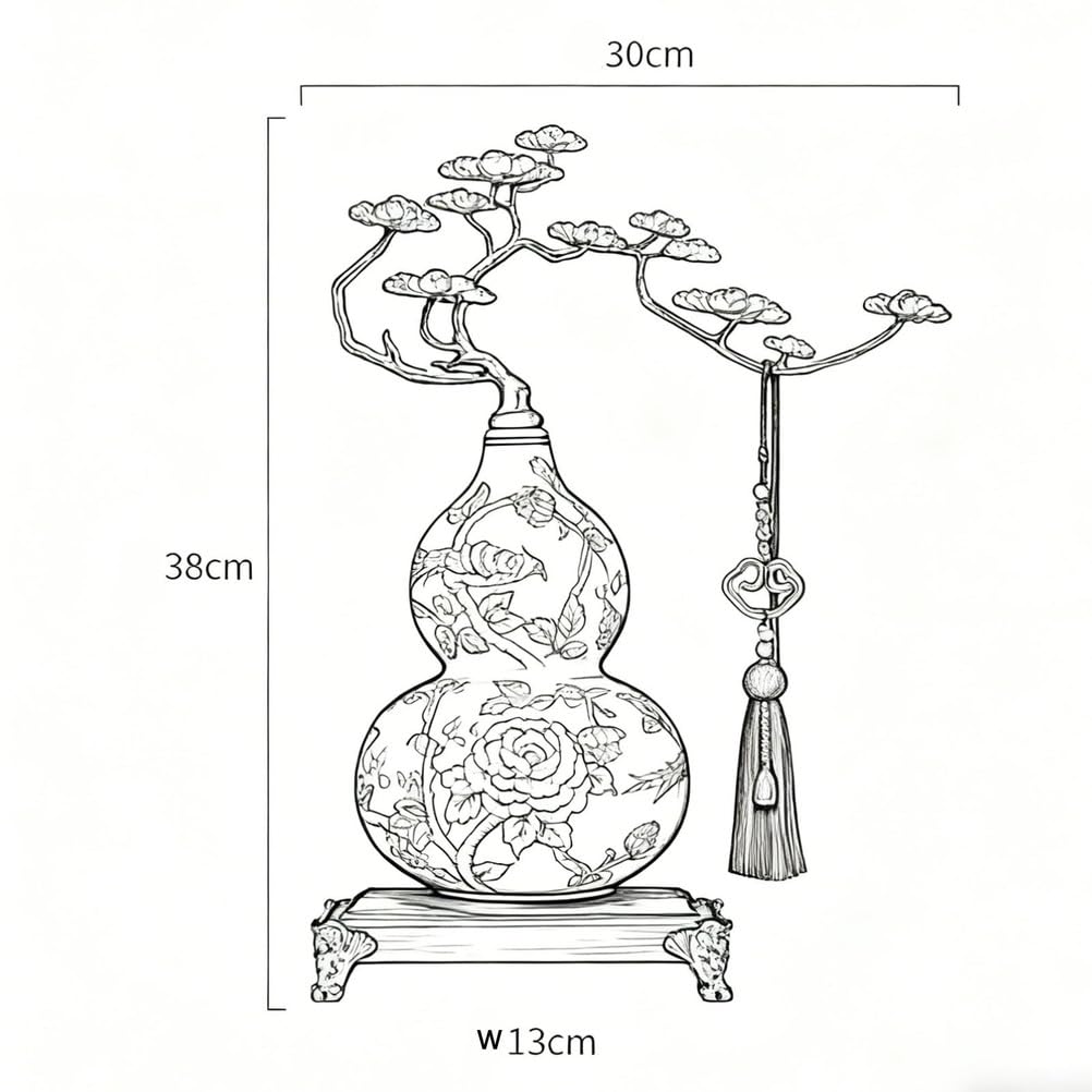 Feng Shui Ceramika Wu Lou Hu Lu Tykwa Chińska Powodzenie na szczęście Fortuna Bogactwo Zdrowie Sukces Tykwa Kolekcjonerski Amulet Dekoracje dla przyjaciół Rodziny Kochankowie,Blue