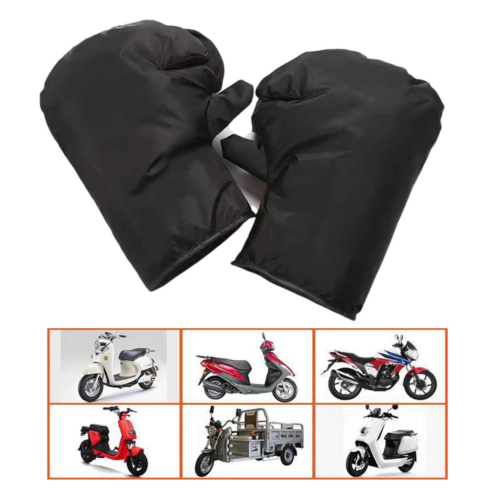 jiingekk Bicycles Handlebars Mittens Cold Weather Mountain Bike Handlebars Mittens Windproof Coldproof Bike Handle Warmer Covers
