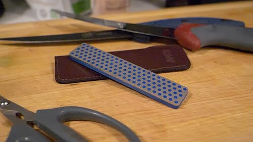 Miniatura 10 de Tecnología de mecanizado de diamante (DMT) Piedra de banco de piedra de afilar de diamante de 4 pulgadas, sacapuntas de grano extra fino (W4EE)