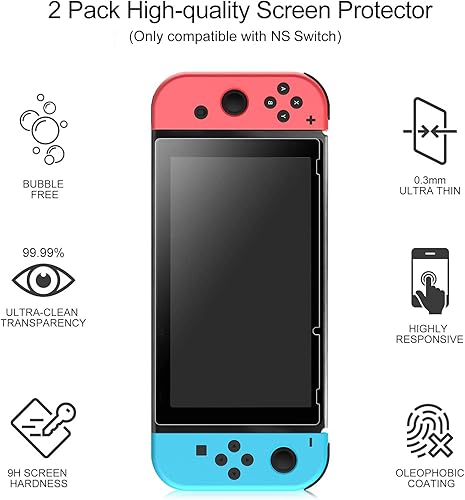 Miniatura 5 de Younik - Funda de transporte para Switch con 2 protectores de pantalla funda de viaje para Switch con carcasa rígida protectora para consola NS