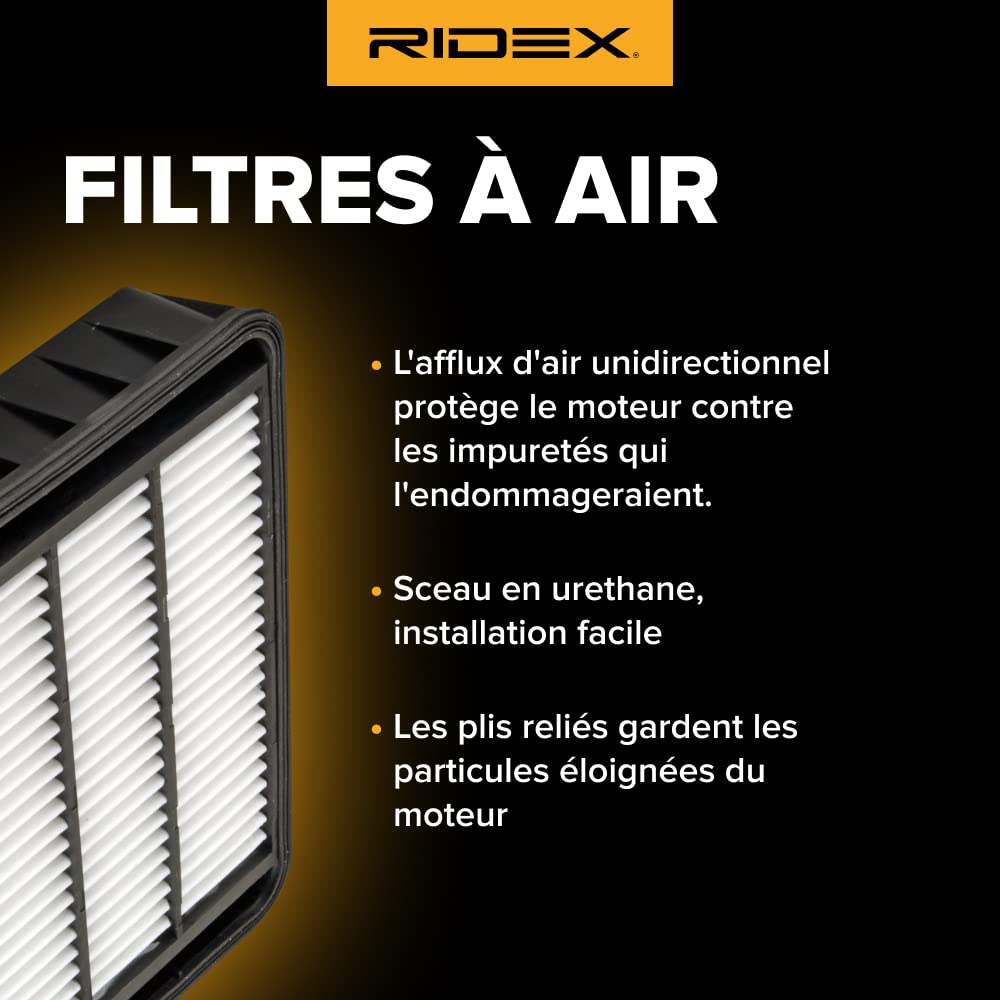 Filtr powietrza RIDEX 8A0184 Filtr powietrza Kompatybilny z KIA CEE'D Combi Van JD CEE`D Sportswagon JD XCeed CD CERATO sedan CARENS IV Van A4