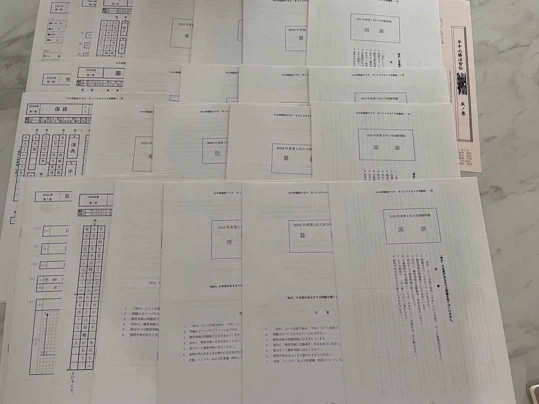 2024年度　早稲田アカデミー　NN早稲田クラス　そっくりテスト 2024年度 早稲田アカデミー NN早稲田クラス そっくりテスト BQWW