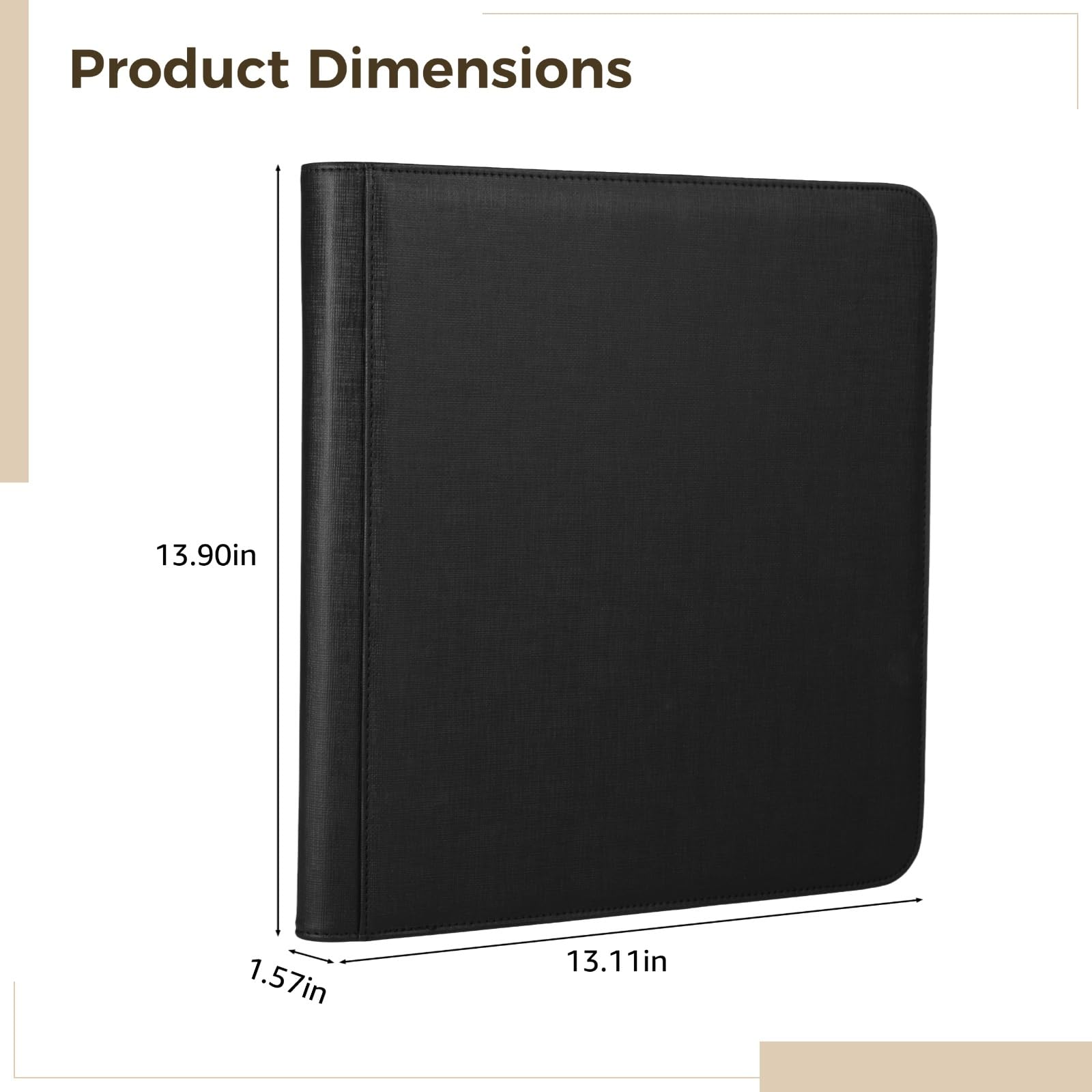 Carpeta para tarjetas coleccionables con 12 bolsillos, soporte para tarjetas de carga lateral, almacenamiento para 480 tarjetas, cubierta de piel sintética, compatible con varios juegos de cartas