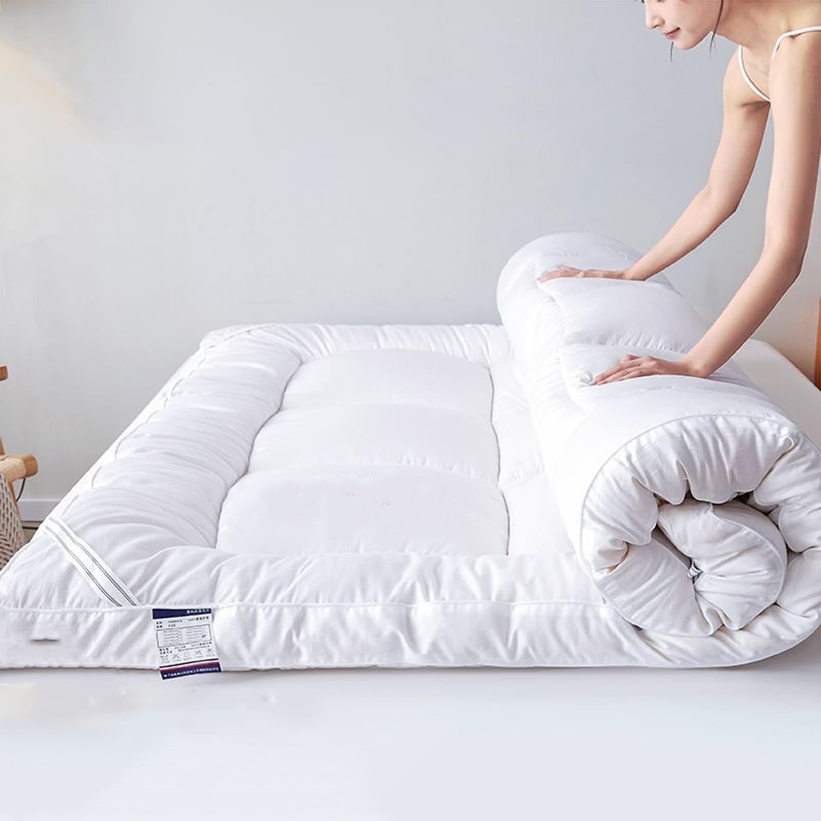 Materasso Futon da Terra Materasso Futon In Fibra Di Poliestere, Materasso Giapponese Da Pavimento, Antidecubito, Pieghevole, Traspirante, For Letti Matrimoniali E Singoli, Universale For 4 Stagioni(0