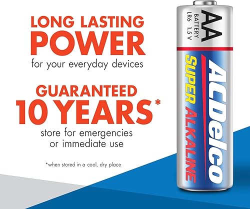 Miniatura 21 de ACDelco 48 pilas AAA triples, batería súper alcalina de máxima potencia para el hogar y la oficina, vida útil de 10 años, embalaje resellable
