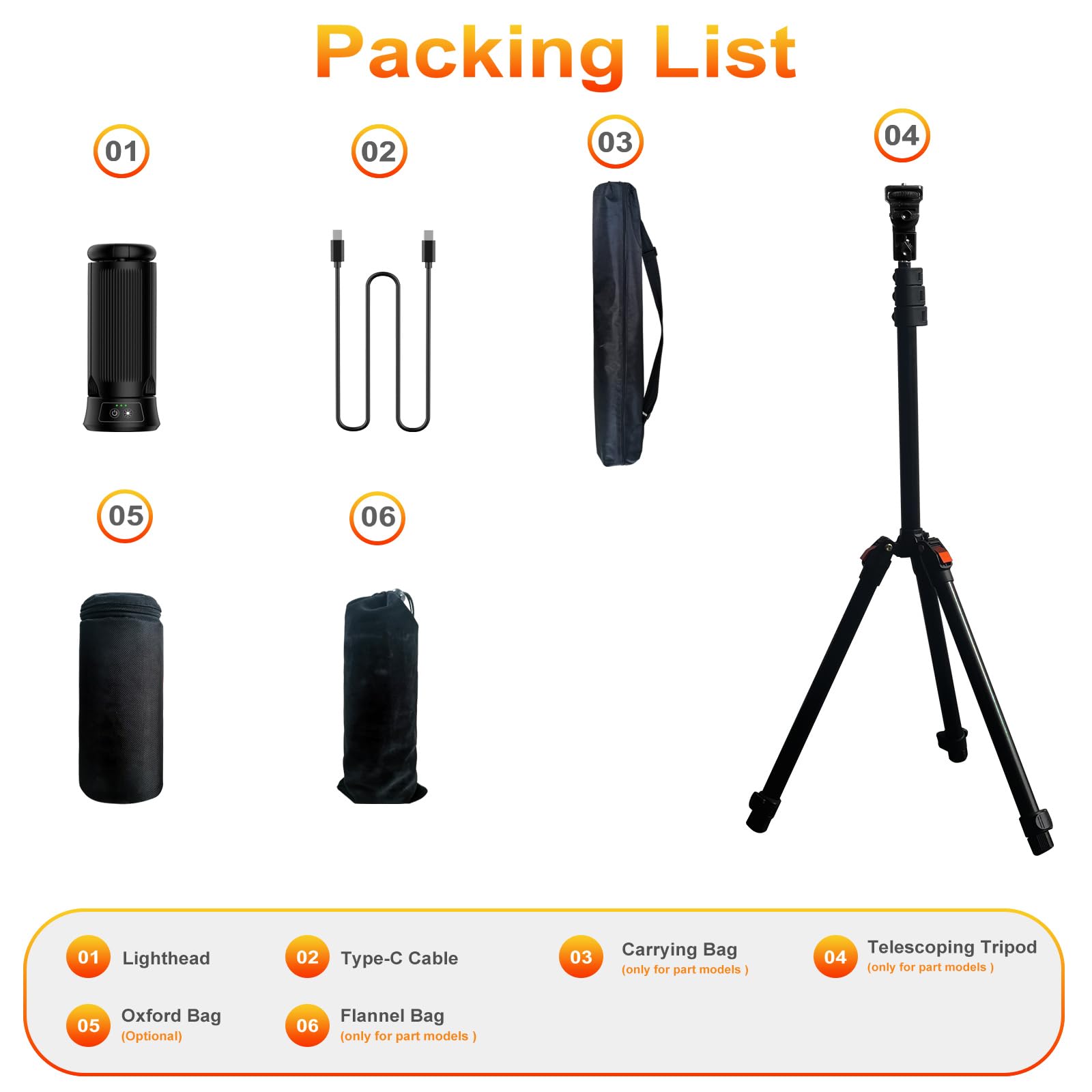Lampada da campeggio a LED, 12000 mAh, ricaricabile, in alluminio nero, testa rotante a 270°, modalità a 3 colori con oscuramento, luce da lavoro portatile con treppiede, per esterni, campeggio