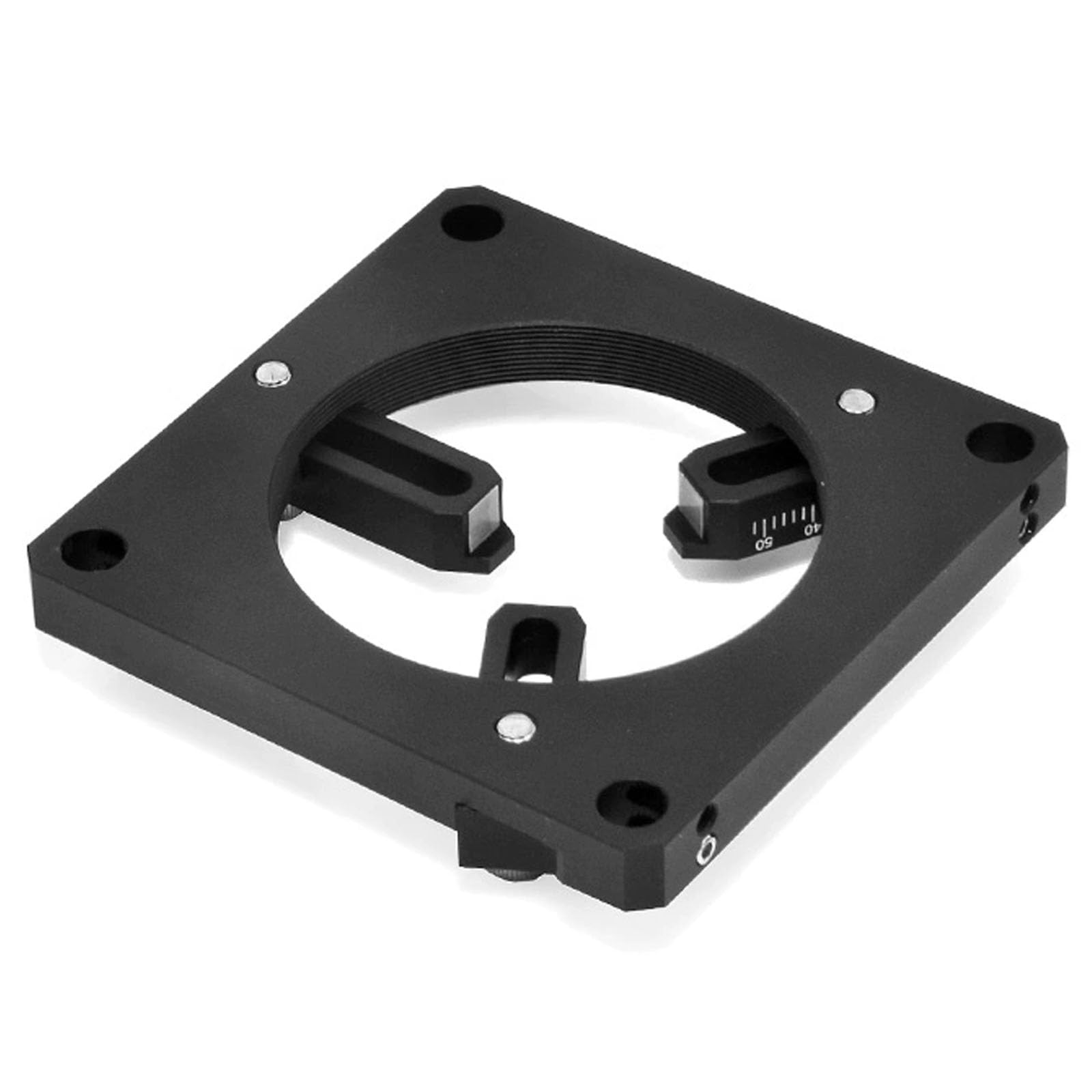 Montura Autocentrante Universal para Lentes Redondas, Soporte Coaxial De 3 Garras, Asiento De Montaje para Lentes Redondas, Diámetro Variable De 0 a 40 Mm, para Experimentos Ópticos