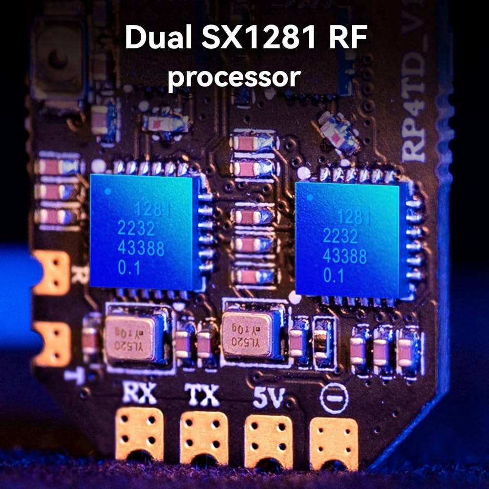 RP4TD ELRS 2,4 g odbiornik różnorodności FPV podwójna antena zdalna nawigacja odbiornik ze sztywnym skrzydłem odbiornik modelu UAV