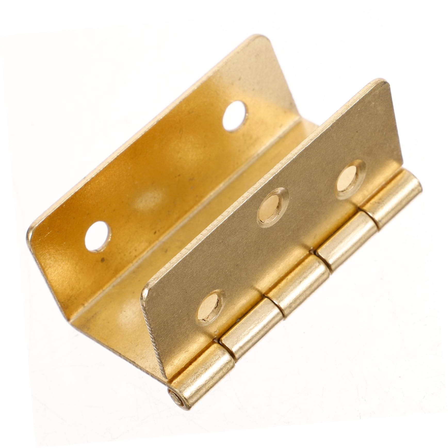 POPETPOP 5 Set Cerniera Tripla Cerniera Della Porta Dell'armadio Cerniere Per Mobili in Metallo Cerniere Per Legno Minuscole in Metallo Ferro Da Stiro D'oro 10 Pezzi * 5