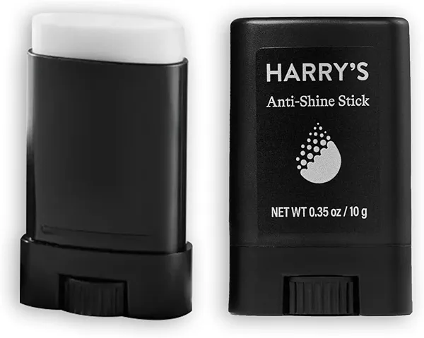 Harry's Anti-Shine Stick for Oily Skin - (2 Pack) 0.35 oz - Controls and Absorbs Oil for Matte Finish - Facial Skin Care for Men
