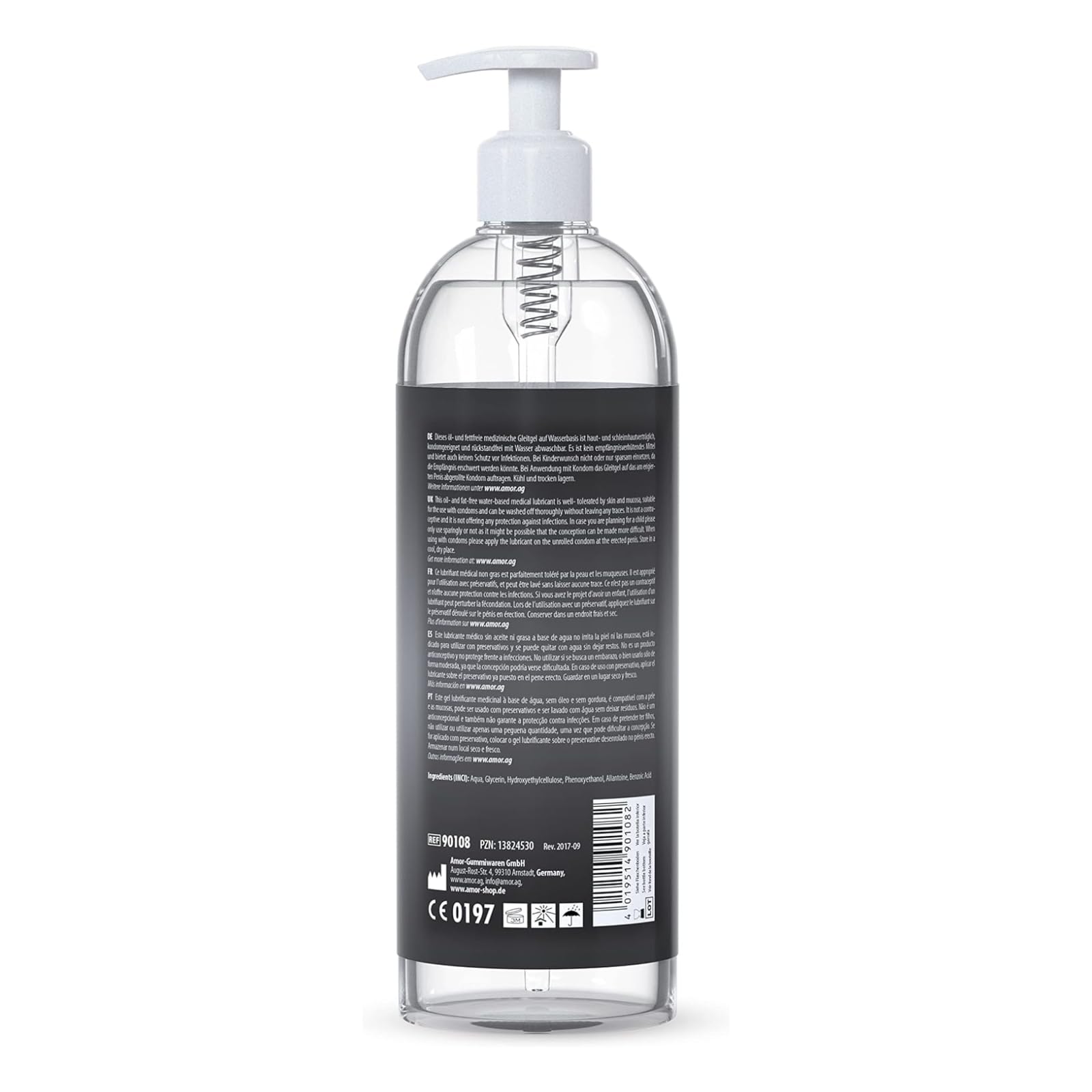 Vibratissimo Play Gel Anal 1000 ml I Lubrifiant extra glissant I Gels lubrifiants à base d'eau I Lubricant Gel convient pour les jouets en silicone & les préservatifs en latex