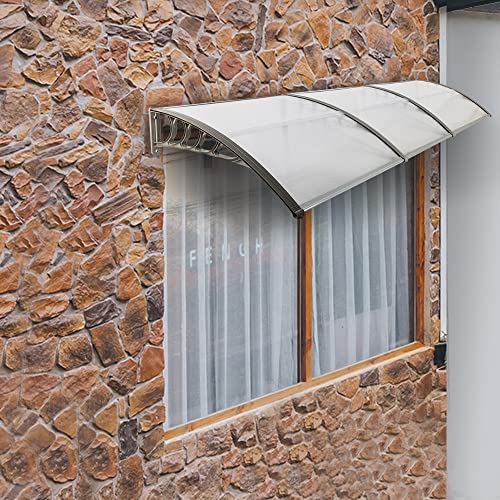 300 X 96 Household Application Door & Window Awnings Transparent Board & Gray Holder #TOP1