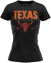 Est 1845 Texas Shirts, Longhorn Shirt for Women, Football Lonestar State Fan T-Shirt