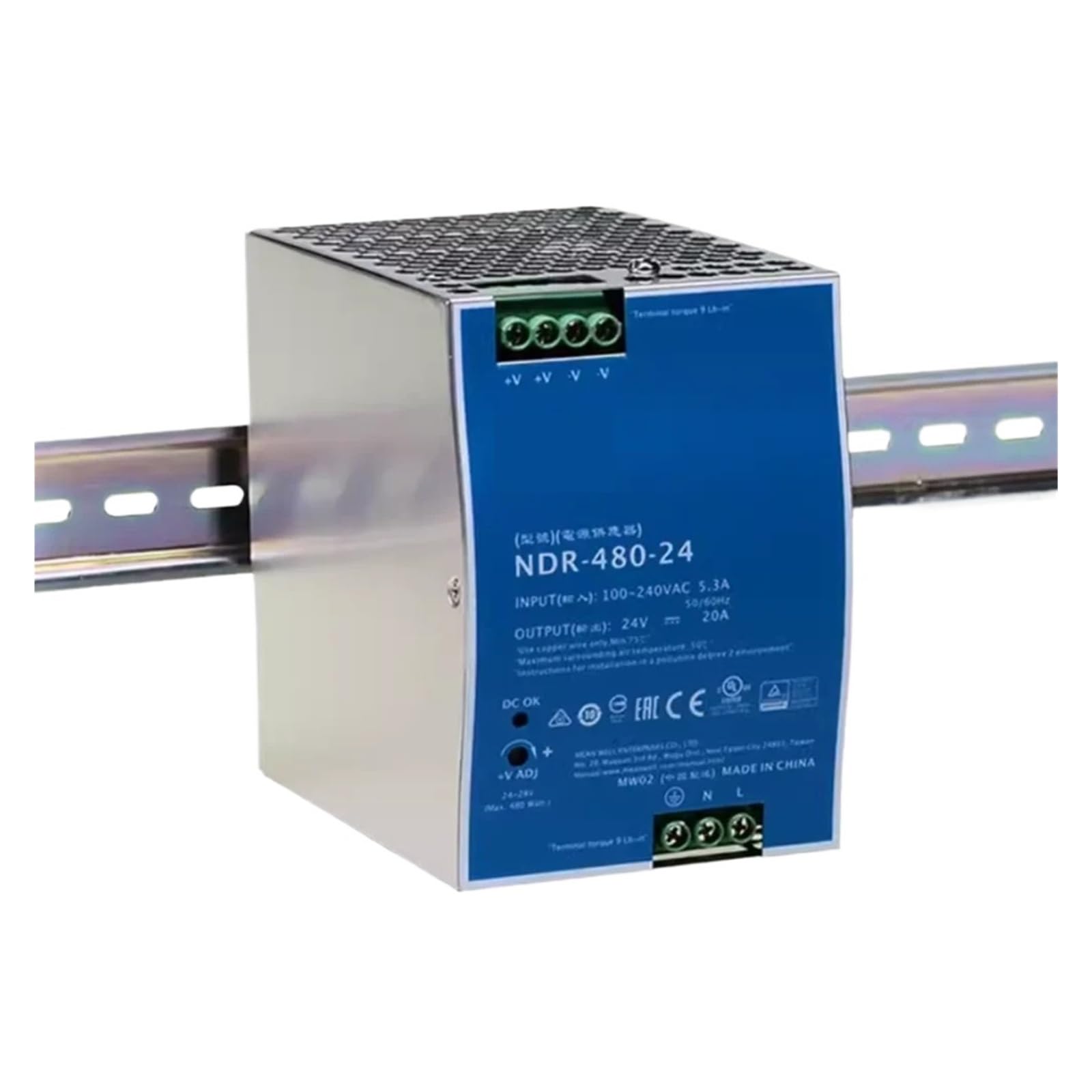 BALYDLUL 480W Single Output NDR-480-24 24V NDR-480-48 48V(NDR-480-48)