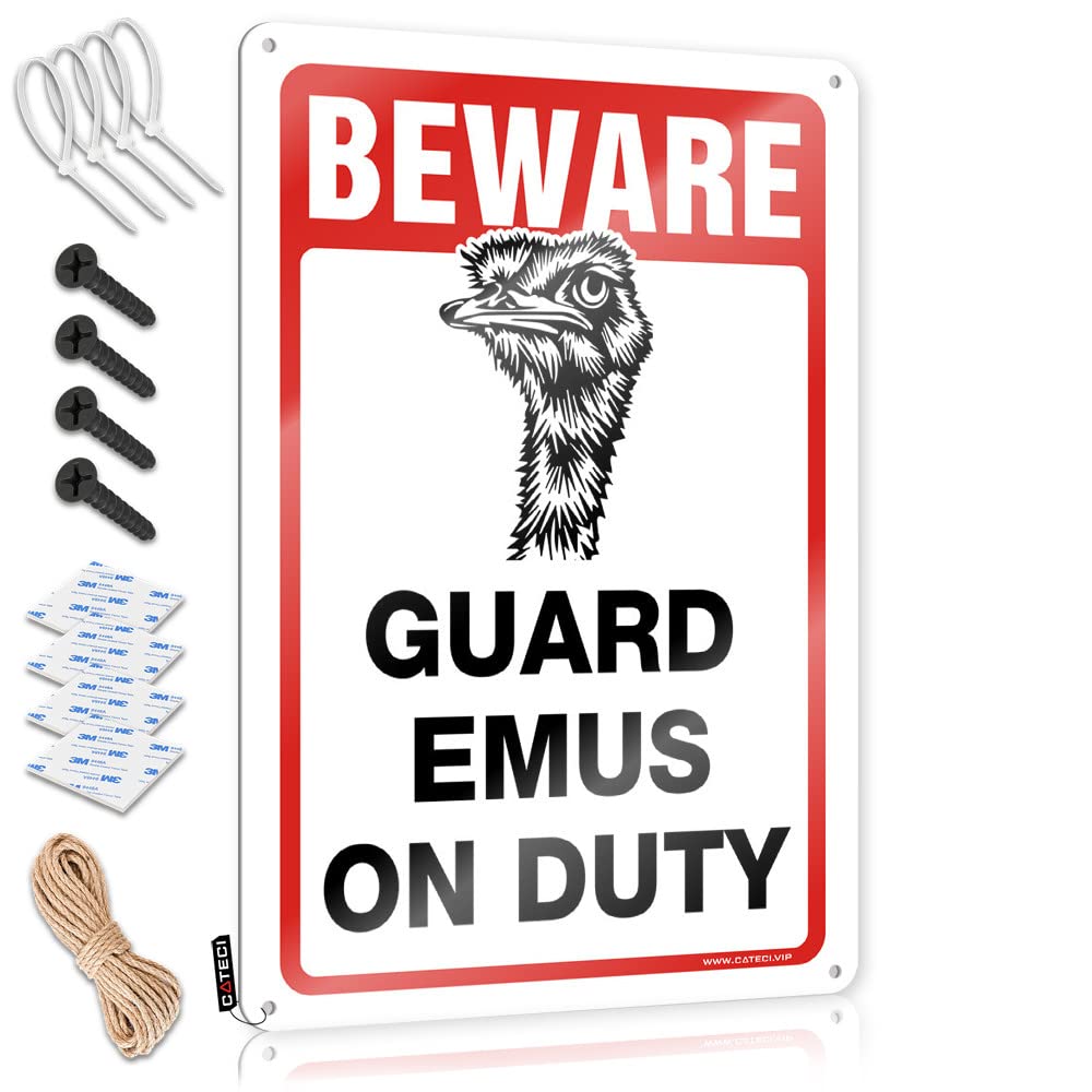 BRUNTELO Coffee Sign Decor Beware! Guard Bearded Dragons On Duty Tin Sign Funny Kitchen Signs Home Bar Metal Signs(20X30CM)