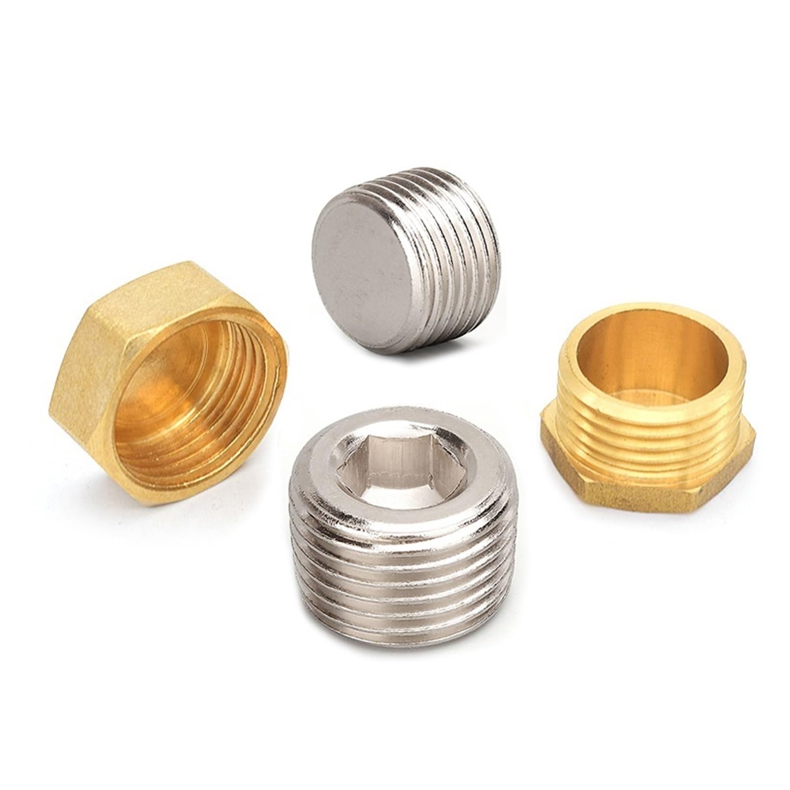 Mosiężna Złączka Smarownicza Z Gwintem Zewnętrznym, Łbem Sześciokątnym, Rozmiary Od 1/8" Do 1".(10pcs Female Plug,3/4")