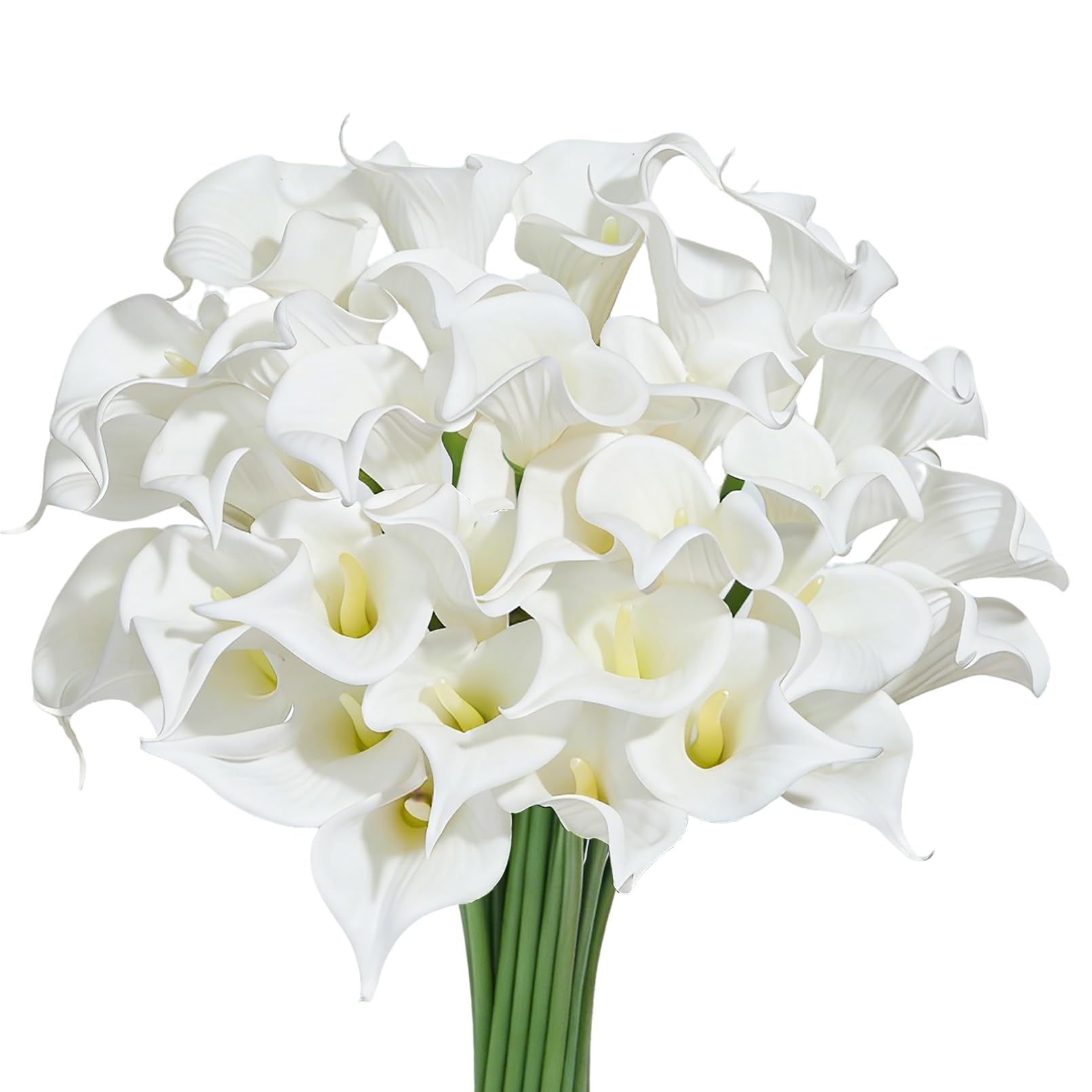 Heleze 30 PCS Artificial Calla Lily Flowers Bouquet