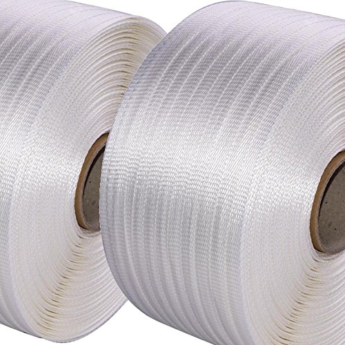 BigLe Umreifungsband gewebt Umreifungsband Textil 25 mm - 2 x 500 m