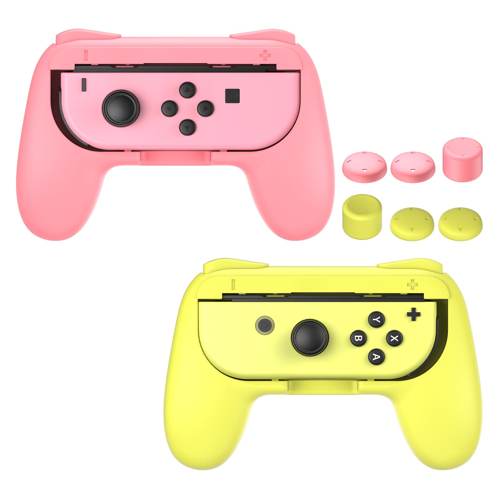 FASTSNAIL Grips for Nintendo Switch 2 (2025) for Joy-Con 2, Wear-Resistant & Anti-Slip Controllers Grips Handle Kit, Switch Holder Accessories for NS2 Controller, 2 Pack(Black) — view 9