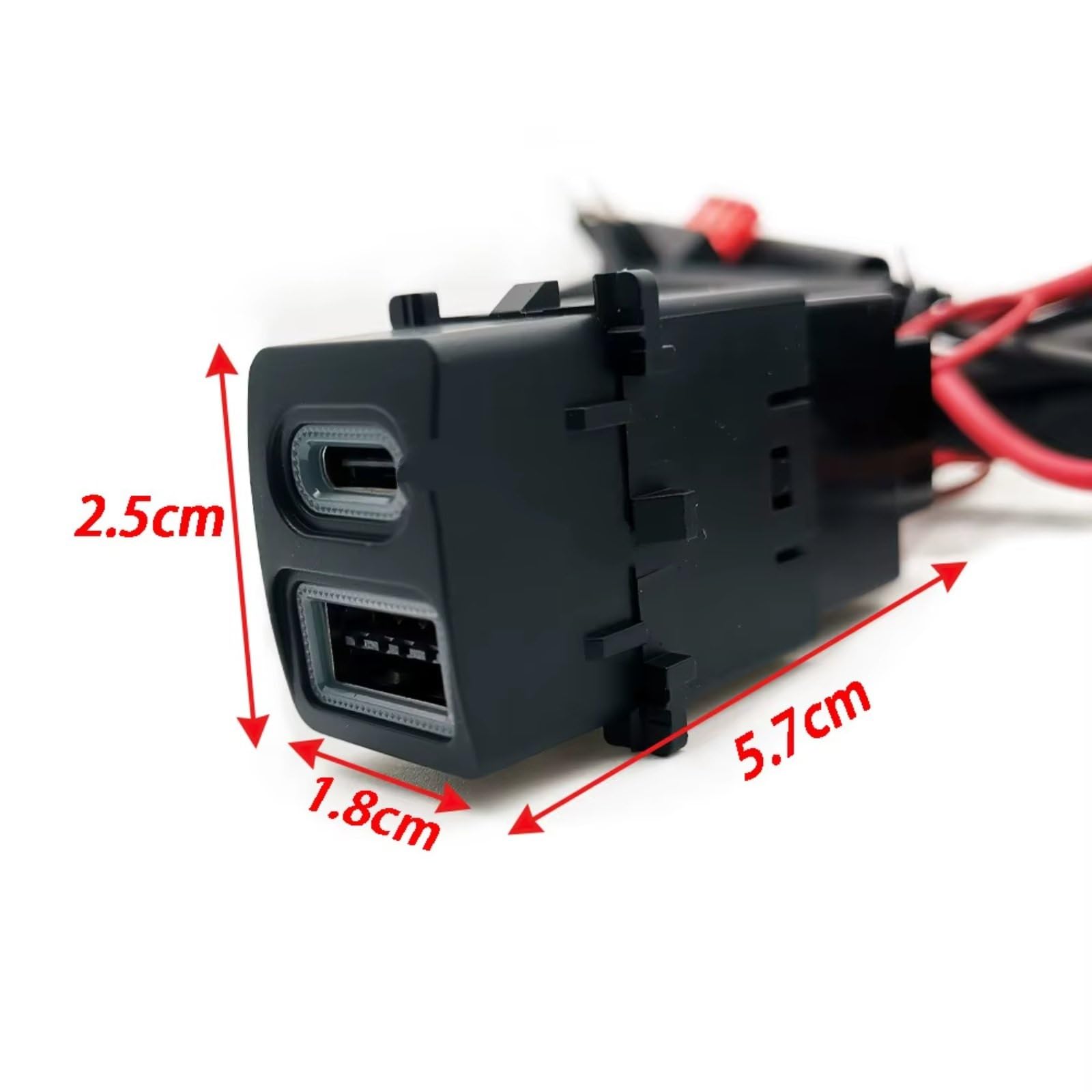 Enchufe USB Consola Compatible Con Subaru Para Forester 2019-2024 12V 24V Coche QC3.0 Para Toma Carga Tipo C PD Enchufe Cargador Puerto USB AUX Jack