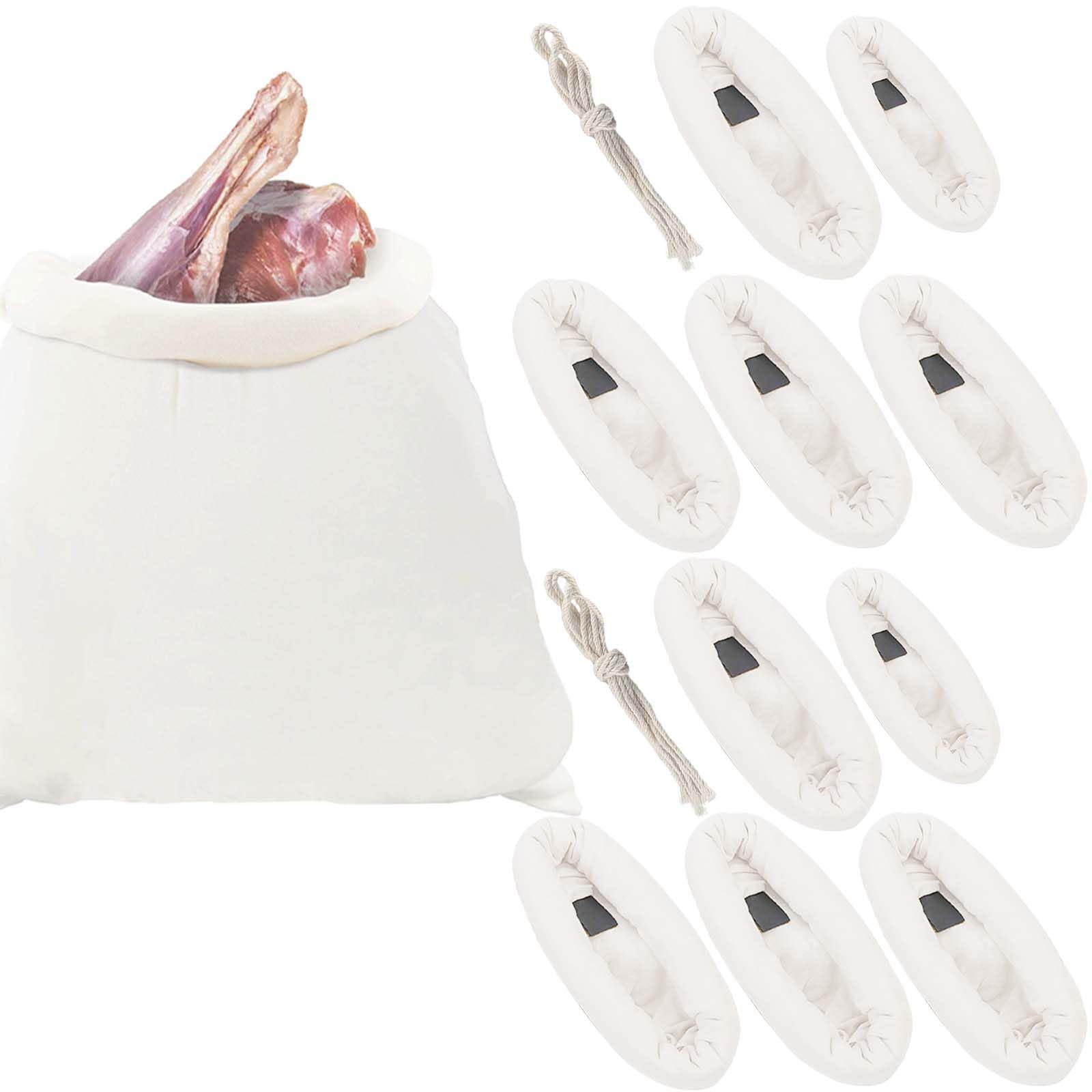 G GENLEAS 10 Pack Elk Game Bags, Reusable Meat Bags for Various Hunting for Elk Caribou Deer Moose (8 Pack 48