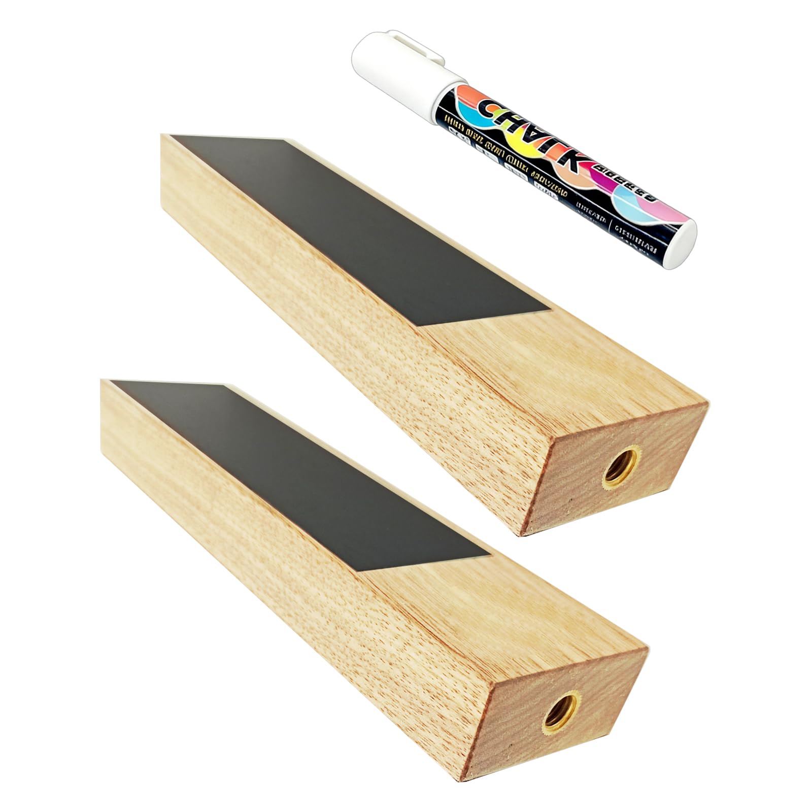 Elnwnnkc Ergonomic Tap Handle Wood Chalkboard Writable Keg Faucet Handle with Erasable Pen for Brewing Note Lover Gift Tap