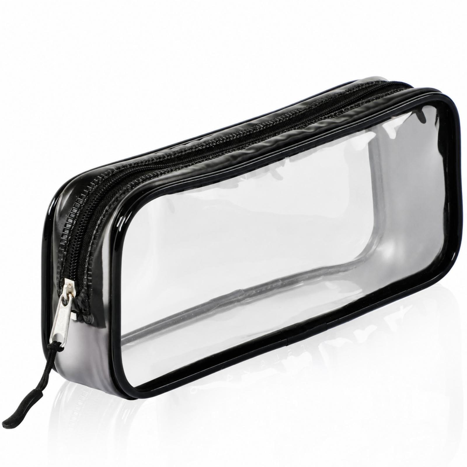 Clear Pencil Case Black, Pencil Bag Portable, Practical Transparent Pencil