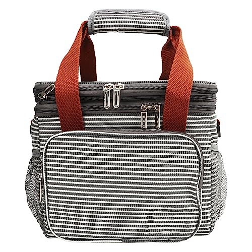 RiToEasysports Bolsa Térmica Portátil con Aislamiento para Almuerzo, Tela Oxford, Papel de Aluminio, 14 litros, Diseño a Prueba de Fugas, Gran Capacidad para Picnic Al Aire, Camping, Viajes de