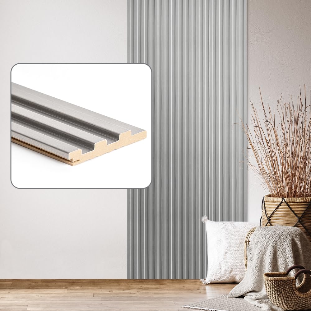 Set di 6 pannelli da parete e soffitto Desiwa in acciaio inox, 10,7 x 125 cm, colori lucidi