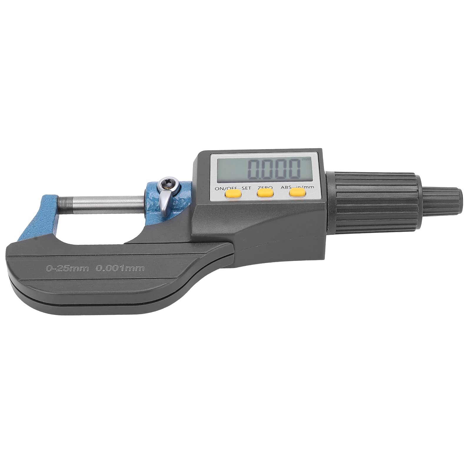 Micrometro digitale professionale Display LCD con regolazione fine dello spessore della parete a cricchetto Strumento di misurazione manuale esterno Attrezzatura industriale per