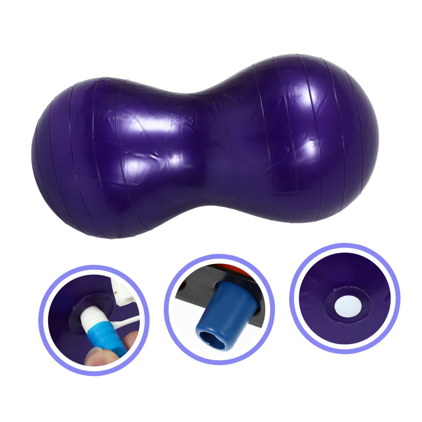 BESTonZON Bola de Yoga Antiburst de Forma Entrenador de y Estabilidad para Ejercicio Casa y Gimnasio Material de PVC Resistente y Antideflagrante