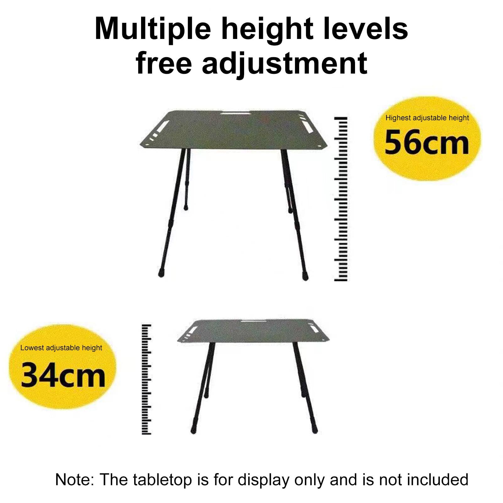 Patas de mesa para muebles de exterior: postes de mesa de jardín ajustables, marcos de mesa plegables para exteriores | Patas de mesa de comedor, patas de mesa de patio para bancos, mesas plegables