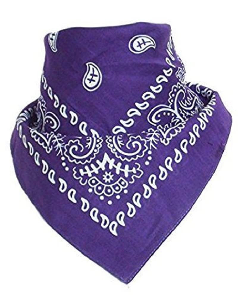 Boolavard 100% Cotton 1pcs, 6pcs or 12pcs Pack Bandanas with Original Paisley Pattern Colour of Choice Headwear/Hair — view 25