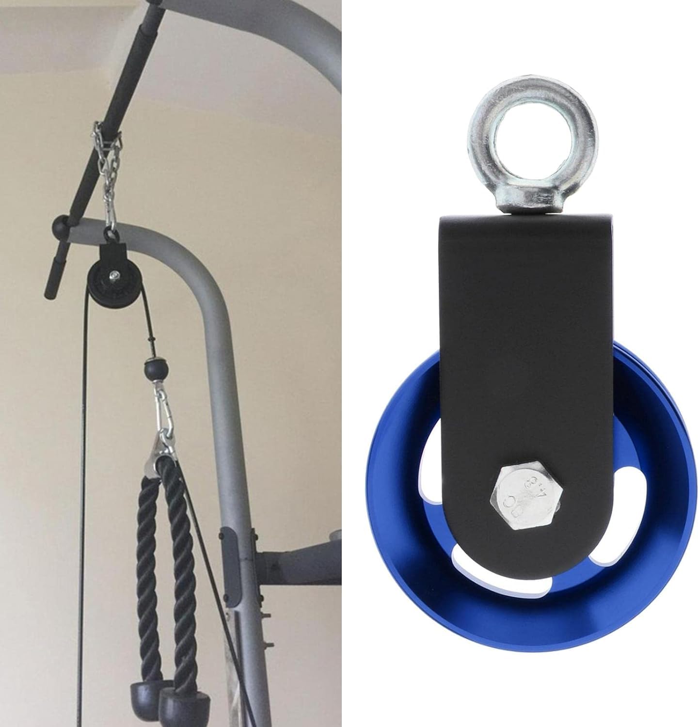 puleggia, Ruota di trazione for carichi pesanti con cuscinetto sollevamento silenzioso a forma U da 73-95 mm