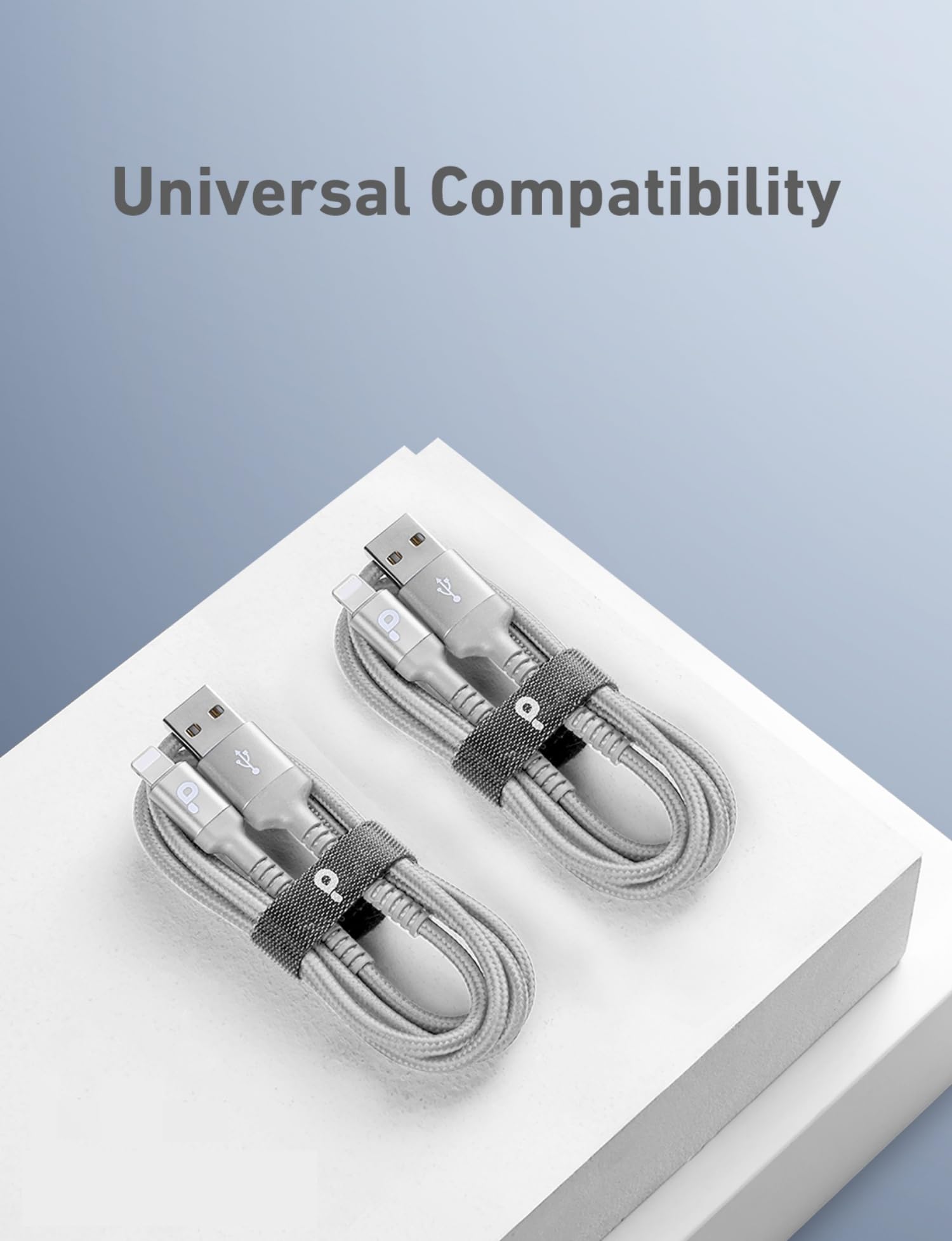 Cable de carga para iPhone de 3 pies, paquete de 2 cables USB a Lightning trenzado extra duradero, certificado Apple MFi, cable de carga rápida compatible con iPhone 14, 13, 12, 11, 8, 7 Pro Max y más