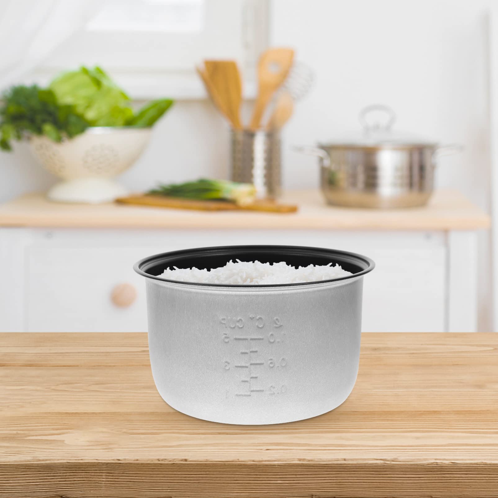 YARNOW Remplacement de Pot Intérieur de Cuiseur à Riz Pot de Riz Antiadhésif en Alliage de Pot de Cuiseur à Riz pour La Cuisine à Domicile