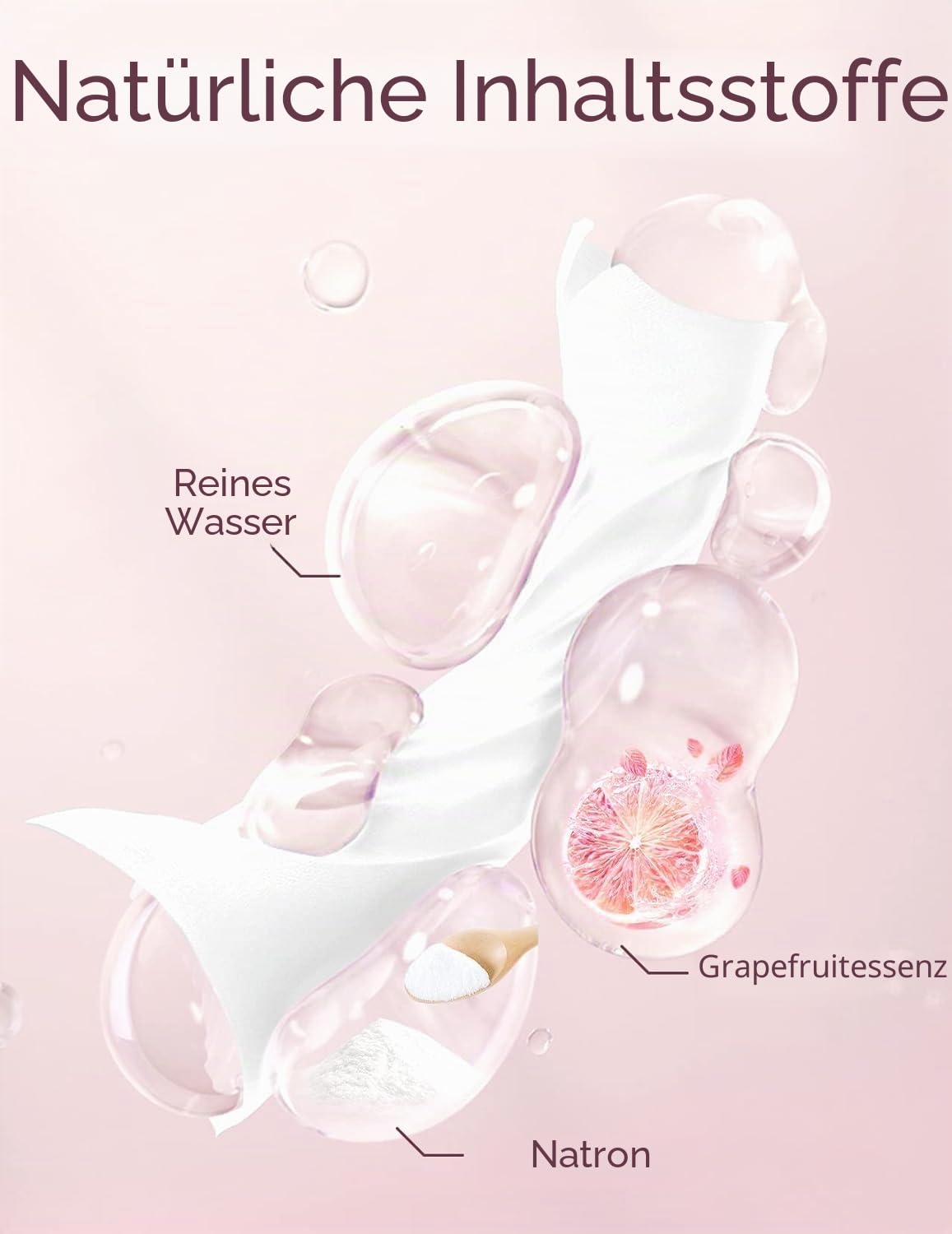 Momcozy Natürliche Milchpumpentücher zur Reinigung von Pumpenteilen, schnelle und bequeme Pumptücher für Reisen, 3 Stück