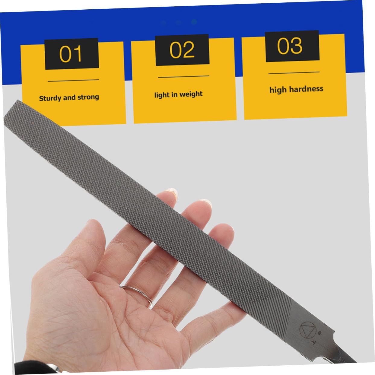 OSALADI 4pcs Rectangular Cut File Metal Files for Steel Sharpener Smooth Edge Resistant and Sturdy for Garden Tools