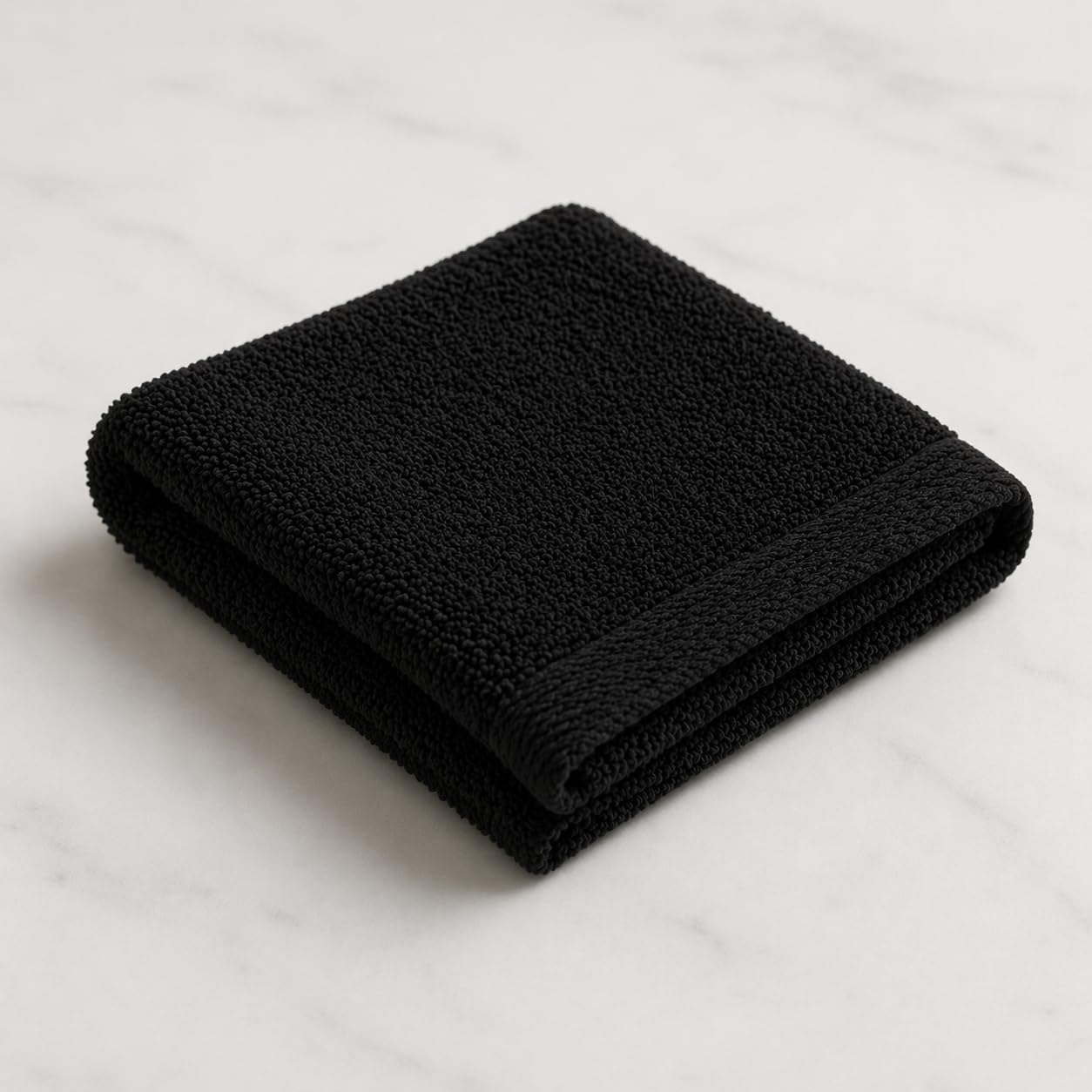 Pure Cotton Soft & Absorbent Hand Towels for Women & Men Size 40 X 60 cm Hand Towel (Black)-image-20