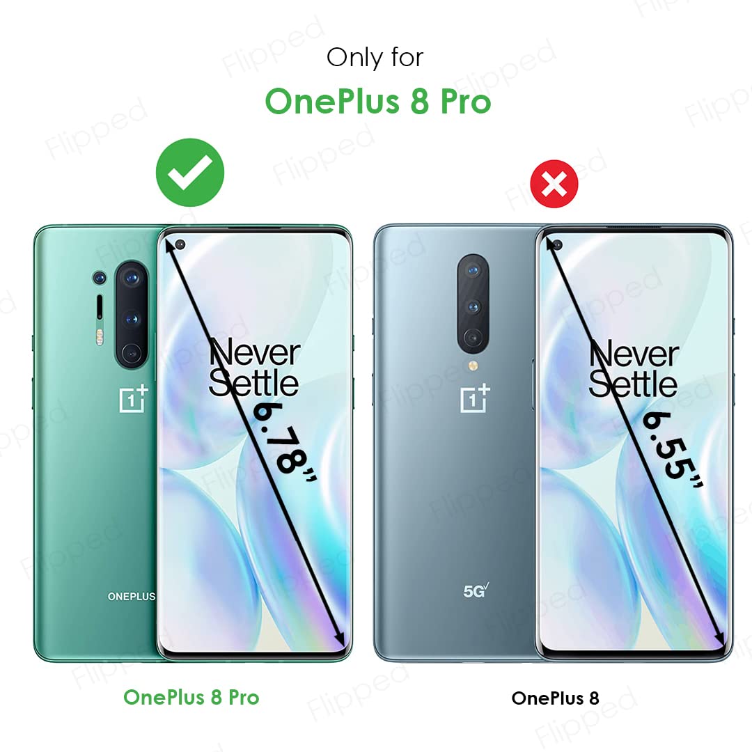 FLIPPED Vegan Leather Flip Case for OnePlus 8 Pro -2