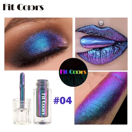 Susikeki Liquid Glitter Eyeshadow,Chameleon Multichrome Metallic Shimmer Eye Shadows For Bold Smokey Makeup Looks,Long Lasting,Quick Drying,Opaque,Sparkling Korean Makeup Kits(#3 & #4) #TOP3