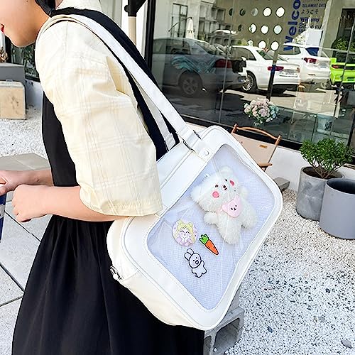 Image of TTCAYU Ita Bag Crossbody kawaii Pin Display Bag with Insert Ita Messenger Bags Japanese Handbag Shoulder JK Purse for Girl