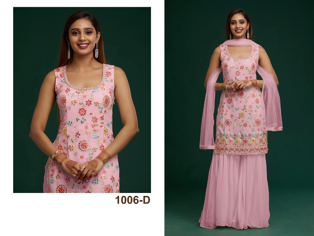 Tradycyjne ubrania nowe stroje gotowe do noszenia haft praca salwar Kameez punjabi patiyala garnitury, Wybór 1, 38