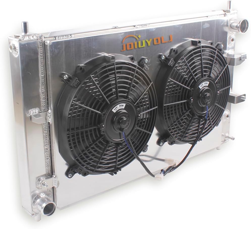 Full Aluminum Radiator 3 Row with Fan Shroud Radiator for 1997-2004 Fo rd Mustang Cobra Mach High GT/SVT/Base 4.6L V8 Engine……